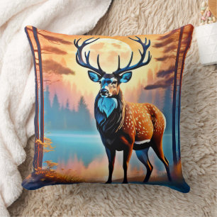 Moonlit Deer Stance Cushion
