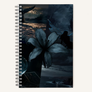 Moonlit Depths Notebook