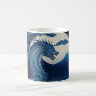 Moonlit Dragon of Fuji Mug