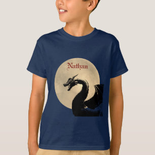 Moonlit Dragon Personalised T-Shirt