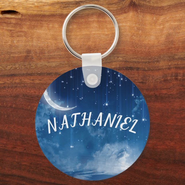 MOONLIT DREAMS KEYCHAIN | PERSONALIZED CELESTIAL (Back)