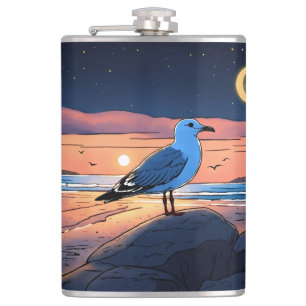 Moonlit Drift Hip Flask