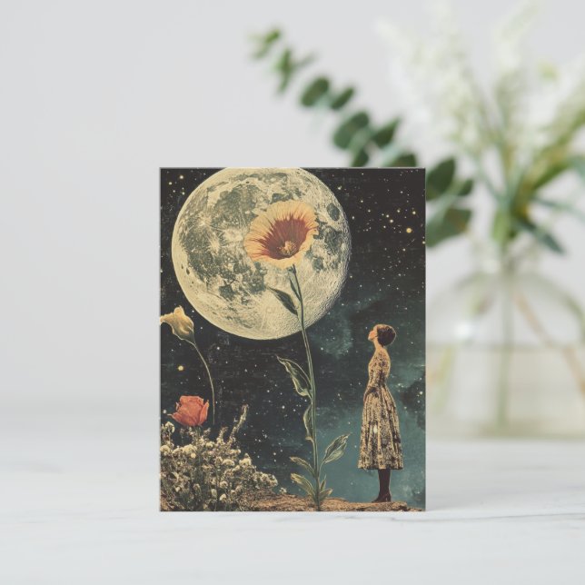Moonlit Elegance - Woman with Moon (Standing Front)
