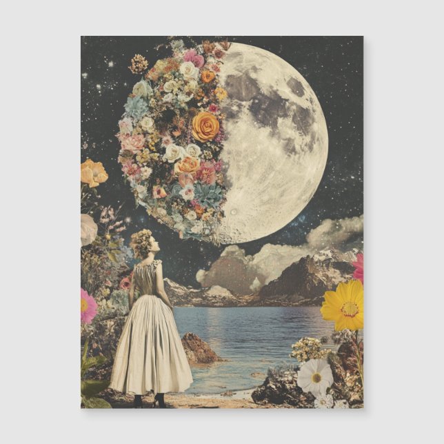 Moonlit Elegance - Woman with Moon (2) (Front)