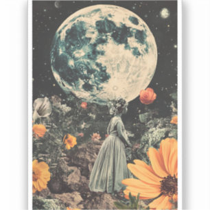 Moonlit Elegance - Woman with Moon (3)