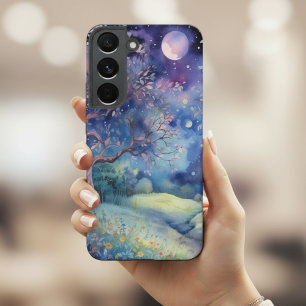 Moonlit Enchanted Forest Nightscape Samsung Galaxy Case