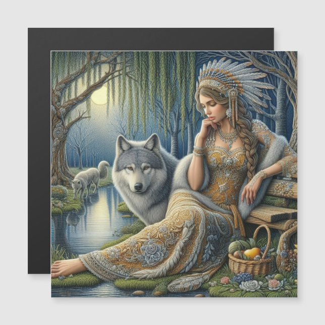 Moonlit Enchantment in the Mystic Forest (Front/Back)