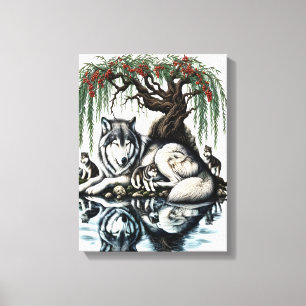 Moonlit Enchantment in the Mystic Forest12x16 Canvas Print