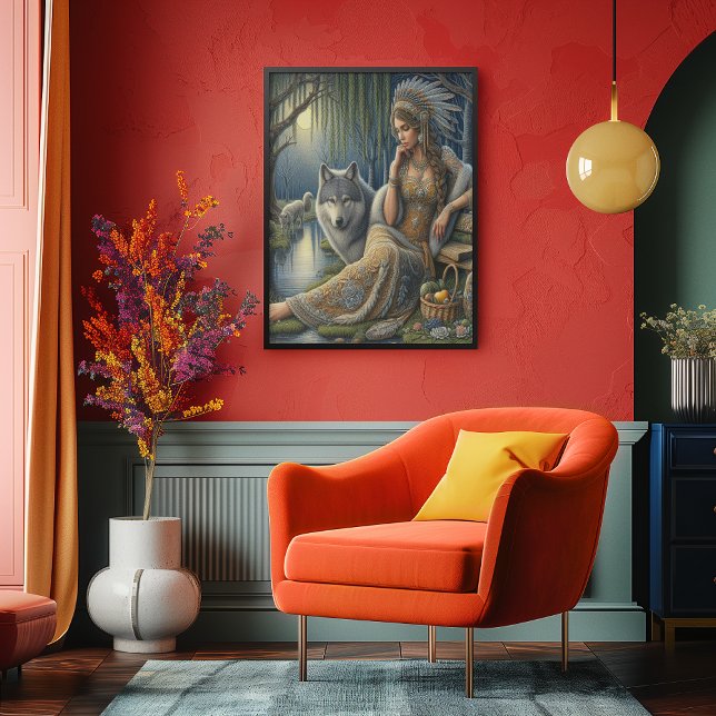 Moonlit Enchantment in the Mystic Forest16x20 Canvas Print (Creator Uploaded)