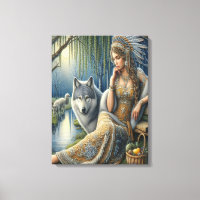 Moonlit Enchantment in the Mystic Forest18x24