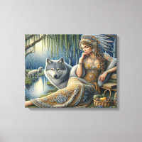 Moonlit Enchantment in the Mystic Forest20x16