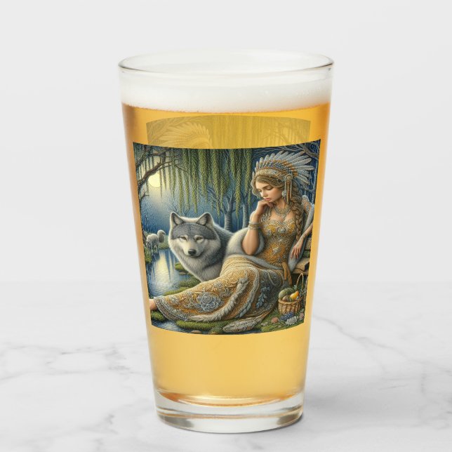 Moonlit Enchantment in the Mystic Forest Glass (Front Filled)