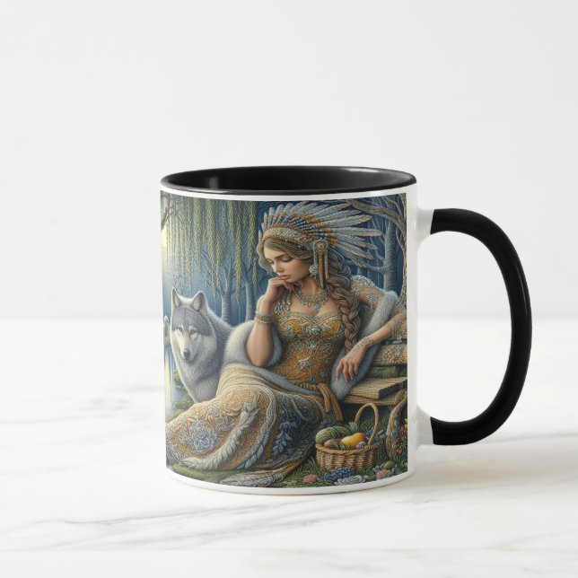 Moonlit Enchantment in the Mystic Forest Mug (Right)