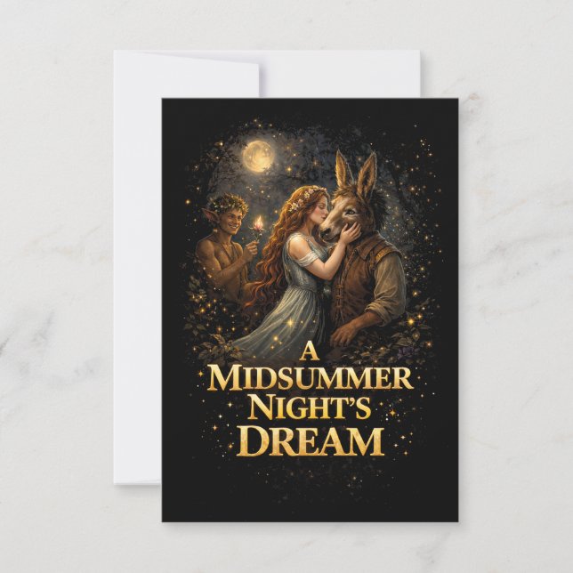 Moonlit Enchantment Thank You Card (Front)