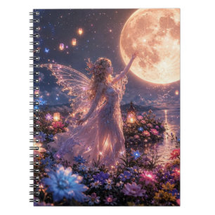 Moonlit Fairy Dreams Spiral Notebook