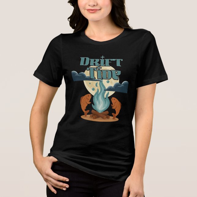 Moonlit Fish Bonfire Tee (Front)