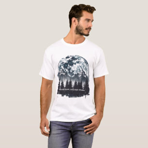 Moonlit Forest Mountain Dreams Men's T-Shirt