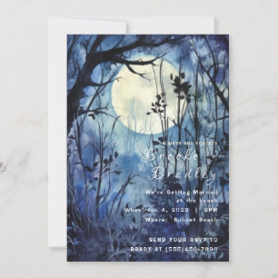 Moonlit Forest Wedding Invitation