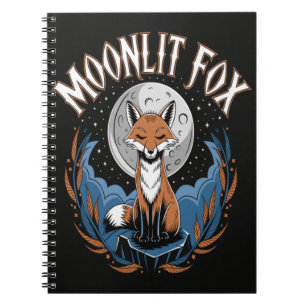 Moonlit Fox Celestial Night Notebook