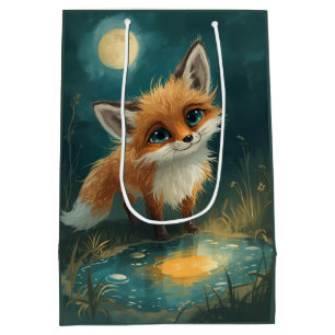 Moonlit Fox, Night Forest  Medium Gift Bag
