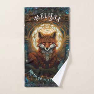 Moonlit Fox Personalised Children's Storybook Fox Bath Towel Set