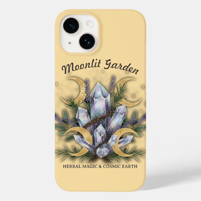 Moonlit Garden Crystal Bouquet • Herbal Magic Case-Mate iPhone Case (Back)