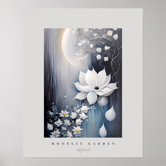 Moonlit Garden Poster (Front)