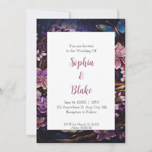 Moonlit Garden Wedding Invitation