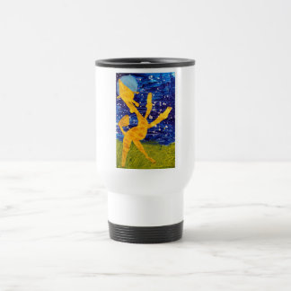 Moonlit Giraffe - Artwork by Carter - Age 7 Travel Mug