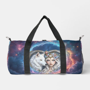 Moonlit Guardian of the Eternal Heart. Duffle Bag