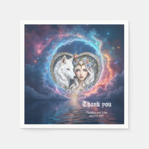 Moonlit Guardian of the Eternal Heart. Napkin