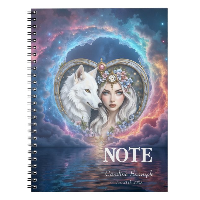 Moonlit Guardian of the Eternal Heart. Notebook (Front)