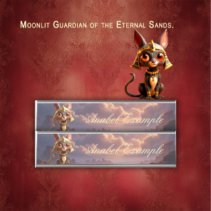 Moonlit Guardian of the Eternal Sands. Desk Name Plate