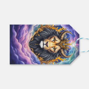 Moonlit Guardians – Cosmic lion. Gift Tags