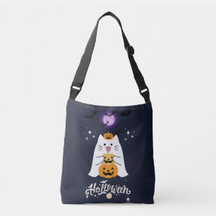 Moonlit Halloween Cat – Spooky & Sweet Night Crossbody Bag