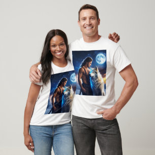 Moonlit Howl: Wolf Family T-Shirt Collection