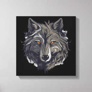 Moonlit Hunt Canvas Print