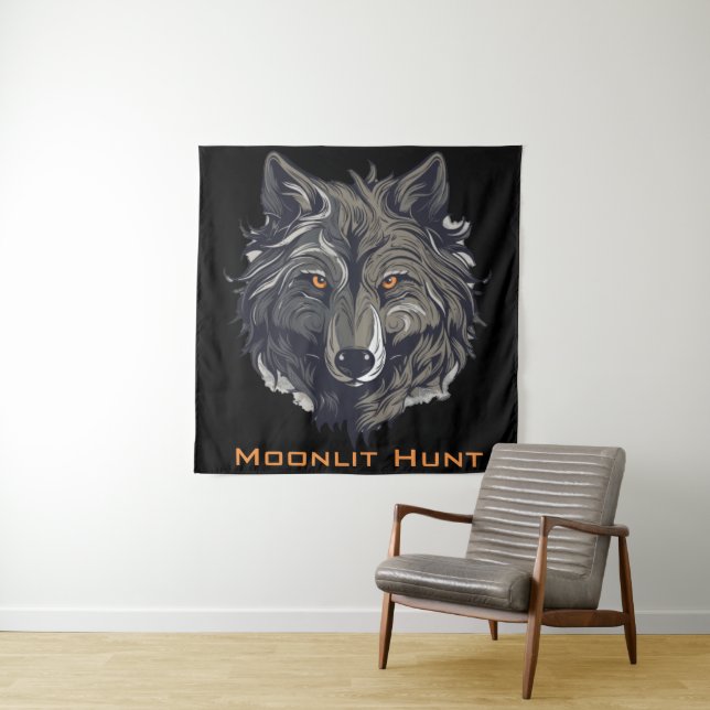 Moonlit Hunt Tapestry (In Situ)