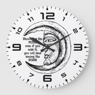 Moonlit Inspiration Wall Clock