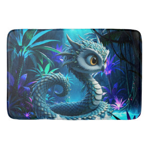 Moonlit Jungle Guardian – Enchanted Owl  Bath Mat