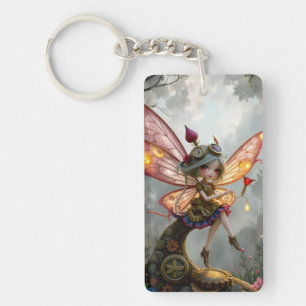 Moonlit Keeper of Clockwork Light. Key Ring