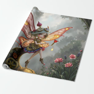 Moonlit Keeper of Clockwork Light. Wrapping Paper