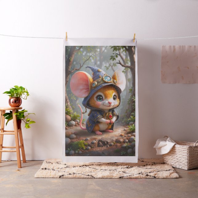 Moonlit Keeper of Tiny Wonders.  Fabric (In Situ)