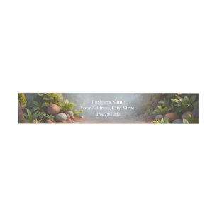 Moonlit Keeper of Tiny Wonders. Invitation Belly Band