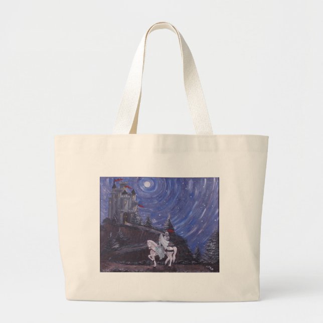 MOONLIT KNIGHT LARGE TOTE BAG (Front)