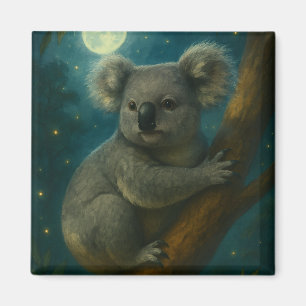 Moonlit Koala Perch Magnet