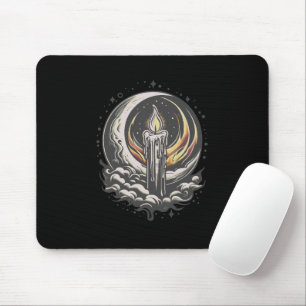 Moonlit Magic-Black BG Mouse Mat