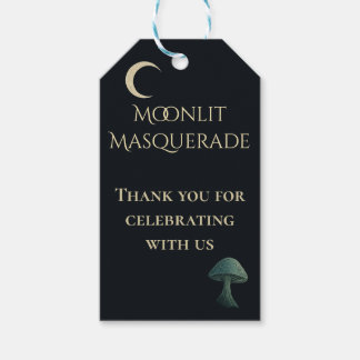 Moonlit Masquerade Elegant Favour Tag