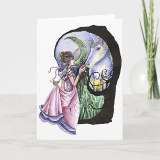 Moonlit Meeting Greeting Card