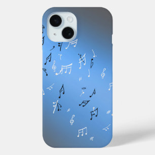 Moonlit Melody: Elegant Musical Notes iPhone Case